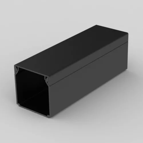 KOPOS ELEKTRO - LHD 40X40 FD - Vezetékcsatorna Műa csatorna  40x40mm tetővel 2m fekete, 20m/cs anyagában szín.