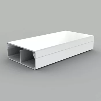   KOPOS ELEKTRO - LHD 50X20/1 HD - Vezetékcsatorna Műa csatorna  50x20mm/1 tetővel fehér osztott, 1 válaszfallal 2m/szál 32m/cs