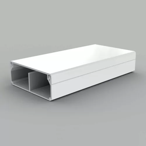 KOPOS ELEKTRO - LHD 50X20/1 HD - Vezetékcsatorna Műa csatorna  50x20mm/1 tetővel fehér osztott, 1 válaszfallal 2m/szál 32m/cs