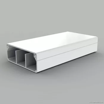   KOPOS ELEKTRO - LHD 50X20/2 HD - Vezetékcsatorna Műa csatorna  50x20mm/2 tetővel fehér osztott, 2 válaszfallal 2m/szál 32m/cs