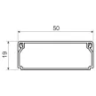 KOPOS ELEKTRO - LHD 50X20 HD - Vezetékcsatorna Műa csatorna  50x20mm tetővel fehér 2m 32m/cs