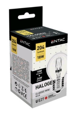 Entac Halogen Mini E27 18W 3000K