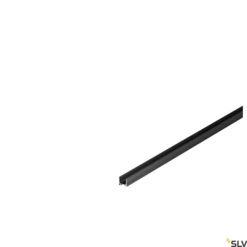   SCHRACK - GRAZIA 10 LED falon kívüli profil, barázdált, 2m, fekete Standard - LI1000465-