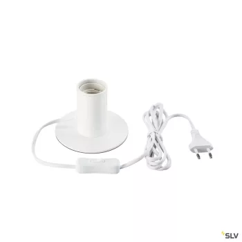   SCHRACK - FITU TL, beltéri asztali lámpa, fehér, E27, max. 10W  - LI1001677-