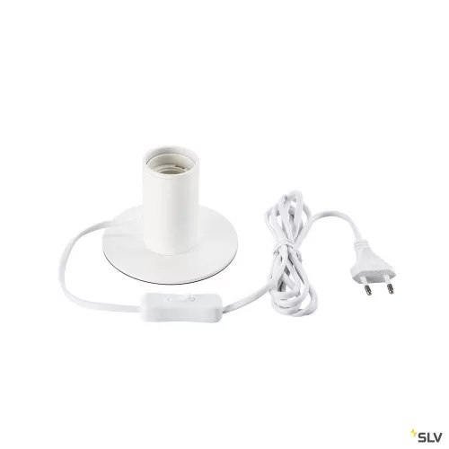 SCHRACK - FITU TL, beltéri asztali lámpa, fehér, E27, max. 10W  - LI1001677-