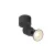 SCHRACK - PURI 2.0 Basic kerek  1x max. 6W GU10 fekete Surface-mounted wall and ceiling light - LI1008229-