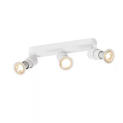 SCHRACK - PURI 2.0 Basic hosszú kerek 3 x max. 6W GU10 fehér Surface-mounted wall and ceiling light - LI1008234-