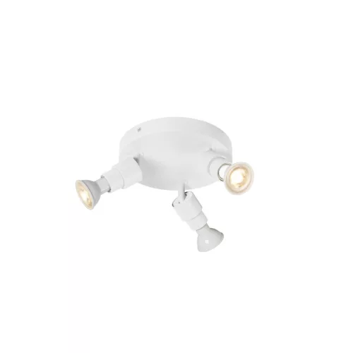 SCHRACK - PURI 2.0 Basic kerek 3 x max. 6W GU10 fehér Surface-mounted wall and ceiling light - LI1008236-