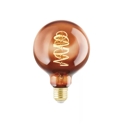 SCHRACK - LM-E27 LED E27 G95 4W/30LM 2000K dimm Gőzölt üveg, réz színű - LI110092--