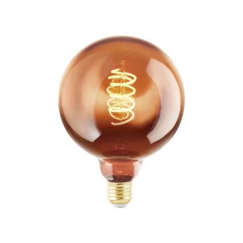 SCHRACK - LM-E27 LED E27 G125 4W/30LM 2000K dimm Gőzölt üveg, réz színű - LI110093--