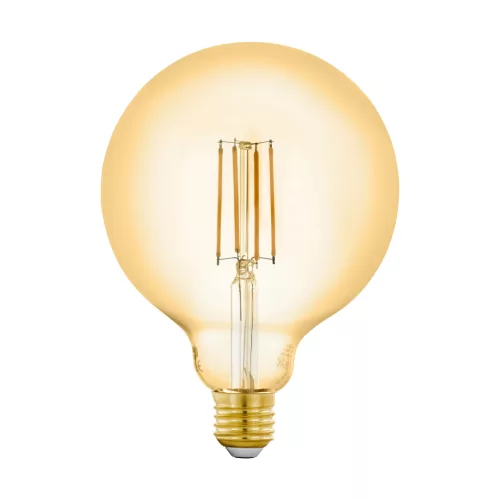 SCHRACK - LM-E27-LED-FILAMENT szépia gömb G125 6W/650lm 2200K dimm Dimmelhető távszabályozóval vagy applikációval - LI12225---