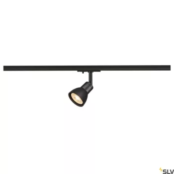  SCHRACK - PURIA Spot, fekete GU10, max. 50W,  1 fázisú adapterrel 1 fázisú adapterrel - LI143450--