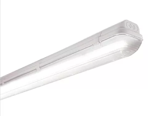 SCHRACK - Linda Basic LED 1x19W, 4000K, 2805lm, IP65, szürke, L=1270mm Műanyag kapcsok, 21W teljesítményfelvétel - LI2JL58762