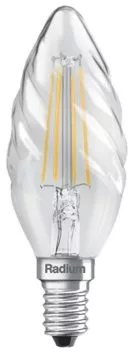 SCHRACK - RL-CW40 4W 827 470lm 230V E14 Filament klar LED candle lamp - LI44020188