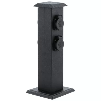   SCHRACK - Park 4 energiaoszlop, acél/fekete, IP44  - LI67082---