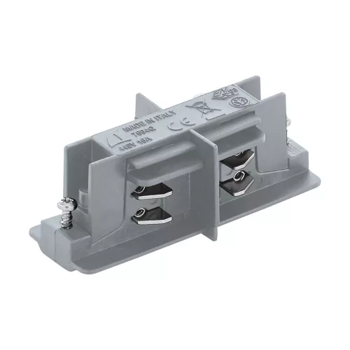 SCHRACK - Track On 3-f. egyenes összekötő elem ezüst elektromos összekötő elem - LI67523---