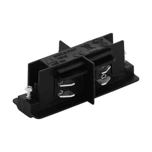 SCHRACK - TRACK ON mechanikai összekötő elem fekete egyenes összekötő elem, vezetősáv nélkül! - LI67524---
