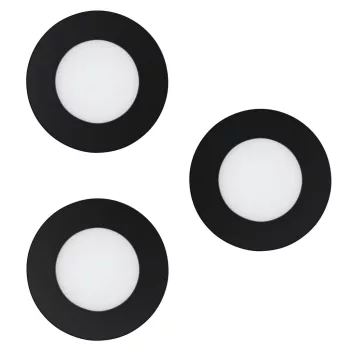   SCHRACK - FUEVA-Z DL 3X2,8W 1170lm CCT  Ø86, fekete sülly. lámpa Zigbee funkcióval - LI900105--