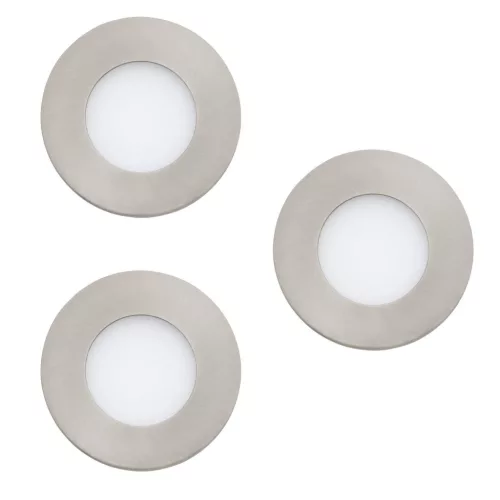 SCHRACK - FUEVA DL SetX3 3X2,8W 1170lm CCT nikkel sülly. lámpa Zigbee funkcióval - LI900111--