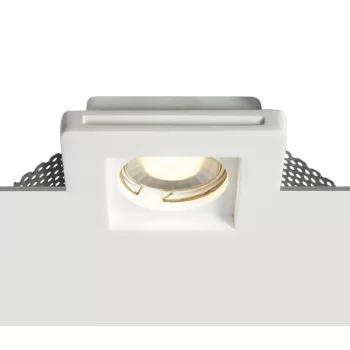   SCHRACK - Gypsum Square GT1 10W GU10 IP20 100-240V fehér  - LID10894--
