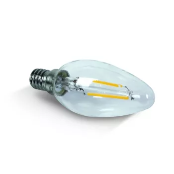   SCHRACK - LED Retro gyertya tiszta, E14, 1,8W, 3000K, 225lm 25 LAMPS - LID13316--