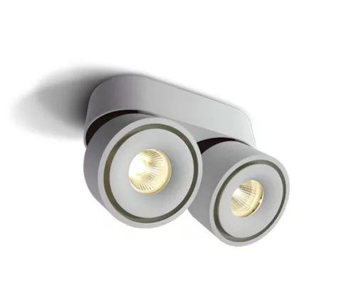 SCHRACK - Onda X-2 LED 16W 1200lm 830 IP20 220-240V 25° fehér fali- és mennyezeti lámpa, vezérlővel, forgatható és dönthető - LID15496--