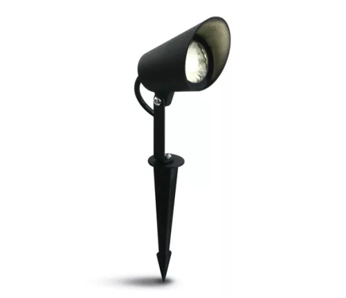 SCHRACK - Gill-S LED 8W 520lm 830 IP65 24VDC Dimm 38° fekete kerti lámpa, 24V DC vezérlő nélkül, forgatható és dönthető - LID15528--
