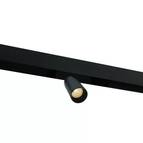 SCHRACK - RIO LED 8W 640lm 930 IP20 48VDC 15° fekete Spotlámpa állítható 15° - LID16332--