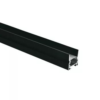   SCHRACK - Aluprofil 7903/B + PC opálbura 2m fekete 08 STRIPS & PROFILES - LID16682--