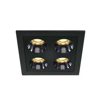   SCHRACK - Orion SQ LED 10W 700lm 930 IP20 220-240V 38° fekete káprázás-korlátozott, süllyesztett - LID17057--