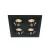 SCHRACK - Orion SQ LED 10W 700lm 930 IP20 220-240V 38° fekete káprázás-korlátozott, süllyesztett - LID17057--
