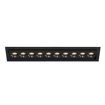   SCHRACK - Orion LED 24W 1680lm 930 IP20 220-240V 38° fekete káprázás-korlátozott, állítható, süllyesztett - LID17064--