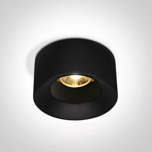 SCHRACK - Feud LED 7W 600lm 930 IP20 38° 230V fekete 02 REC SPOTS FIX LED - LID17564--