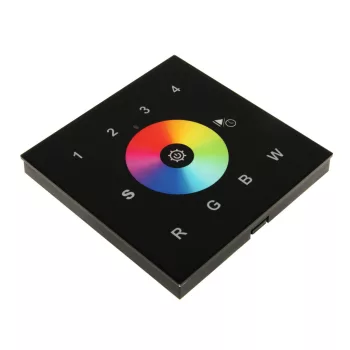   SCHRACK - LED RF WiFi Controller Touch RGBW - 4 zónás - fekete  - LILC012114