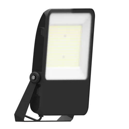 SCHRACK - CAPRI LED Basic 200W 22000lm 3000K aszimmetrikus IP65 fekete LED fényvető, 230VAC folyamatos üzemre, illetve 170-300VDC átmeneti üzemre (max. 10h!) - LITP0074--