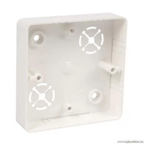 KOPOS ELEKTRO - LK 80X20R/1 HB - Szerelvény doboz (falon kívüli) Elosztódoboz 81x81x19mm 10/160