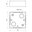 KOPOS ELEKTRO - LK 80X28/1 HB - Szerelvény doboz (falon kívüli) Elosztódoboz -10/100