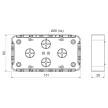 KOPOS ELEKTRO - LK 80X28 2T HB - Kapocsdoboz Elosztódoboz dupla -10/60db