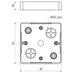 KOPOS ELEKTRO - LK 80/1 HB - Szerelvény doboz (falon kívüli) Elosztódoboz