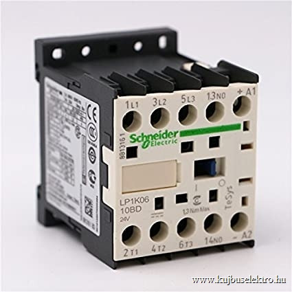 SCHNEIDER LP1K0610BD - Mágneskapcsoló 6A, 1 záró, DC, 2,4 W