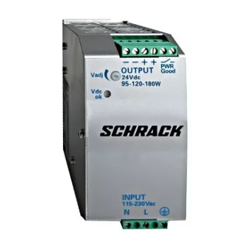   SCHRACK - Kapcsolóüzemű tápegység 230VAC/24VDC, 5A  - LP412405--