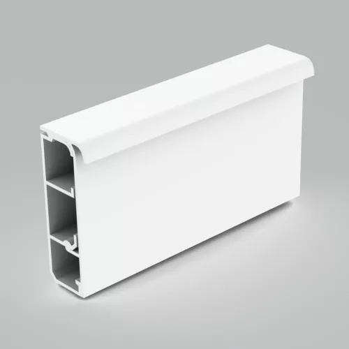 KOPOS ELEKTRO - LPK 80X25 HD - Padlószegély vezetékcsatorna komplett Műa csatorna padlószegély, 80x25mm szőnyegezhető