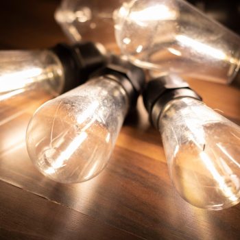   SOMOGYI ELEKTRONIC - LPL 10 PAPAYA - Sorolható party fényfüzér, Filament LED "papaya" búrákkal, kültéri, 5 m