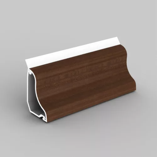 KOPOS ELEKTRO - LP 35 I2 - Padlószegély vezetékcsatorna komplett Műa csatorna padlószegély 35x25mm sötét tölgy
