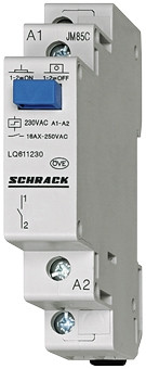 SCHRACK-LQ611024 Sorbaépíthető impulzuskapcsoló, 1z, 24VAC/12VDC, 16A, 1KE