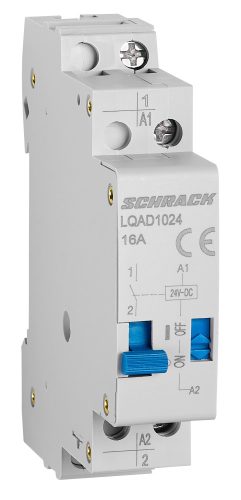 SCHRACK-LQAD1024 Sorbaépíthető impulzuskapcsoló, Amparo, 1 záró, 24VDC