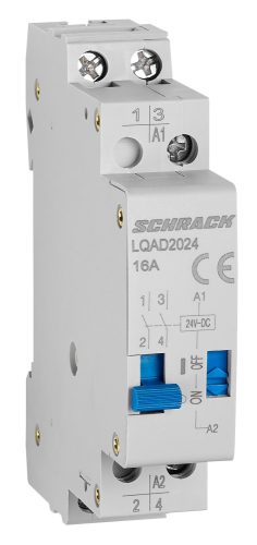 SCHRACK-LQAD2024 Sorbaépíthető impulzuskapcsoló, Amparo, 2 záró, 24VDC