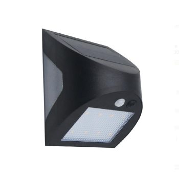 LED fekete fali napelemes lámpa 3W / 3000K / 4000K - LS025