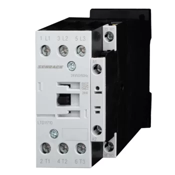   SCHRACK - Mágneskapcsoló 7,5kW, 1z, tekercs 24VAC, 17A/AC3, 40A/AC1 S1 - LTD11710--