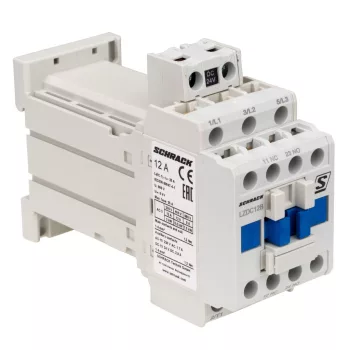   SCHRACK - Mágneskapcsoló 3p, CUBICO Classic, 5,5kW, 12A, 1z+1ny, 24VDC - LZDC12B5--